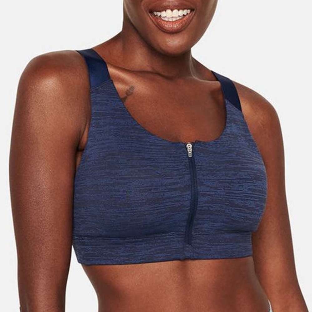 Outdoor Voices Zip Front Bra